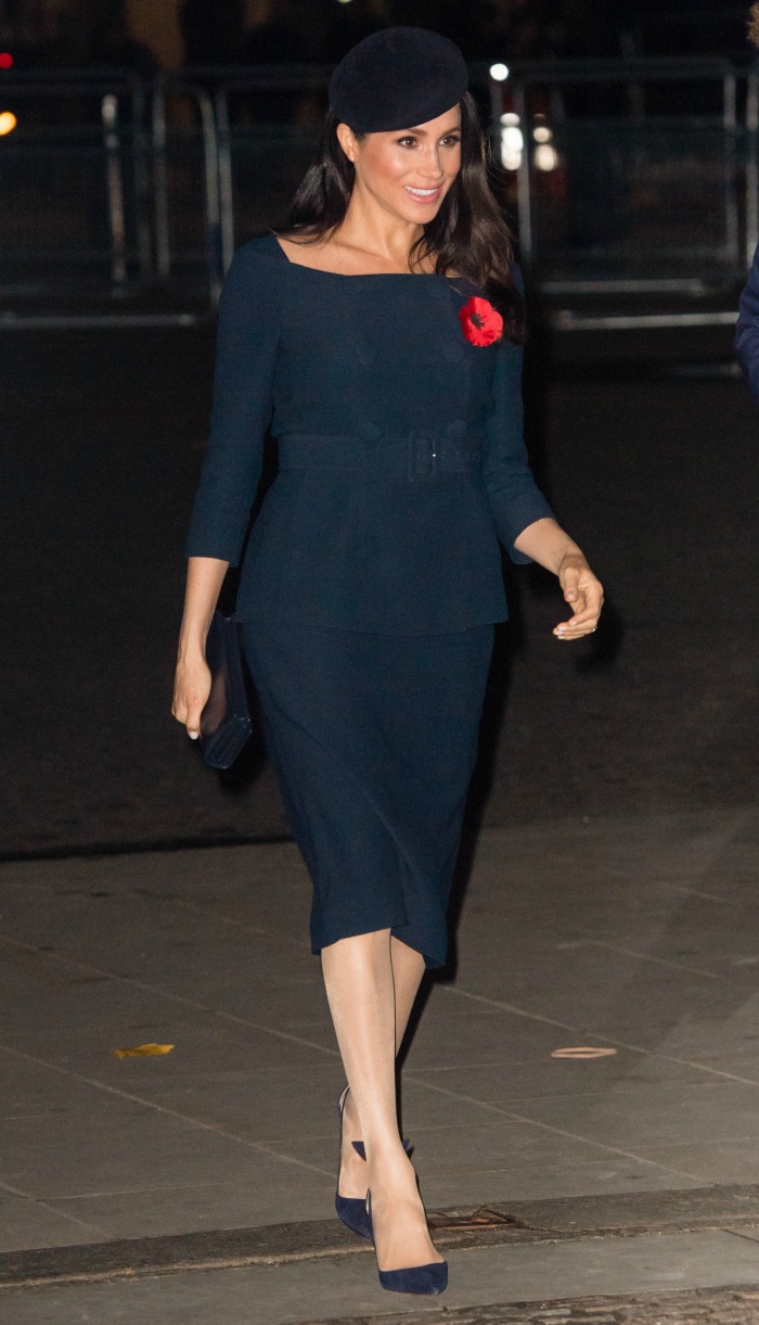 Meghan, Duchess of Sussex attended a service at Westminster Abbey marking The Centenary Of WW1 Armistice.