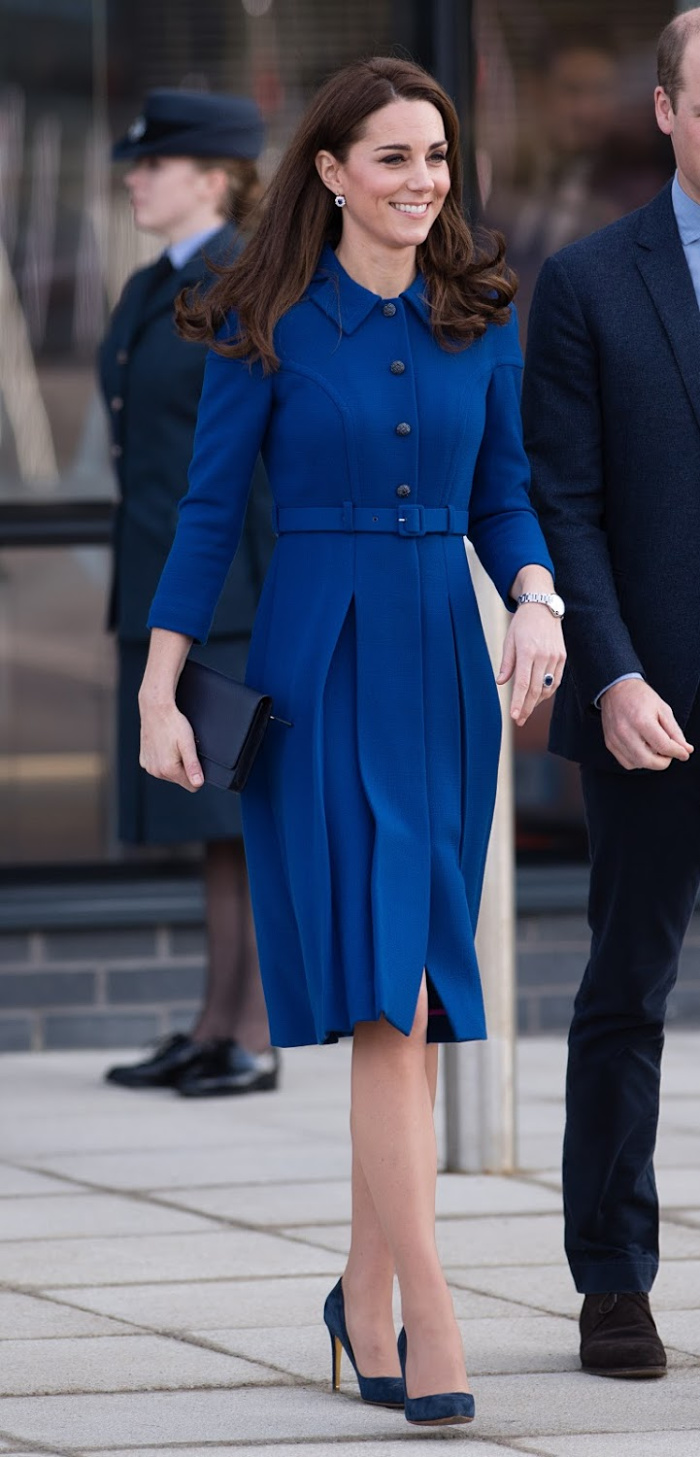 Catherine looked beautiful in a blue frock as she headed a homeless service in Barnsley.