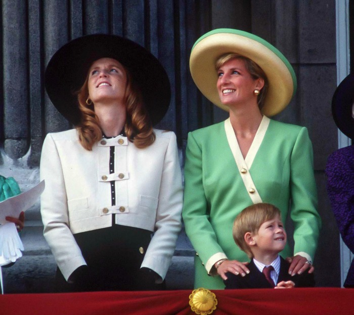 Sarah Ferguson was friends with Diana - pictured here with Prince Harry. Source: Getty.