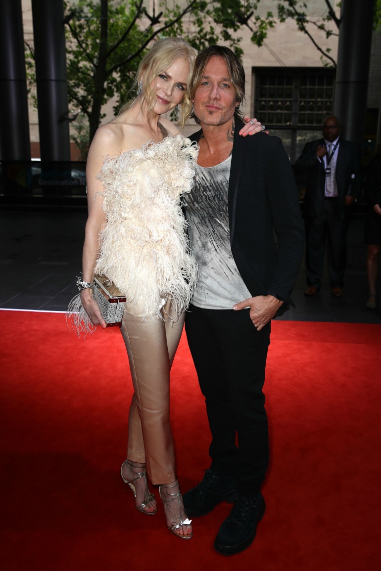 Nicole Kidman wowed in a pale pink ensemble for Wednesday's Aria Awards, as she was joined by husband Keith Urban on the red carpet. Source: Getty