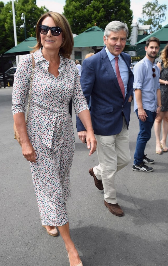 Carole Middleton with her husband Michael. Source: Getty.