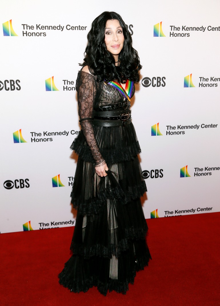 Cher didn't disappoint in the style stakes as she walked the red carpet at the Kennedy Center Honors in Washington on Sunday night. Source: Getty