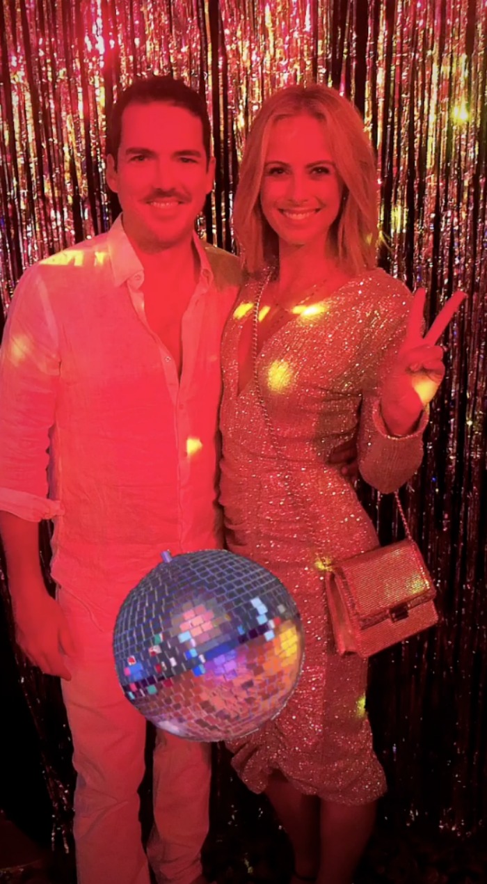 Sylvia Jeffreys stood out in silver. Source: Instagram/Corbin Harris.