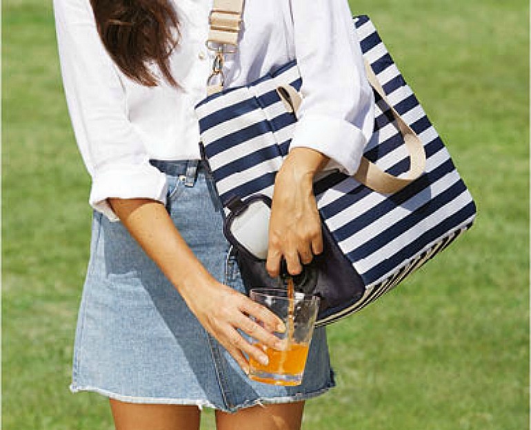 Tote with concealed cooler. Source: Aldi