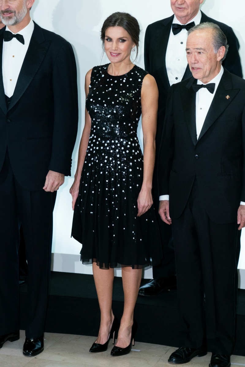 vintage chic: queen letizia of spain ups the royal fashion ante