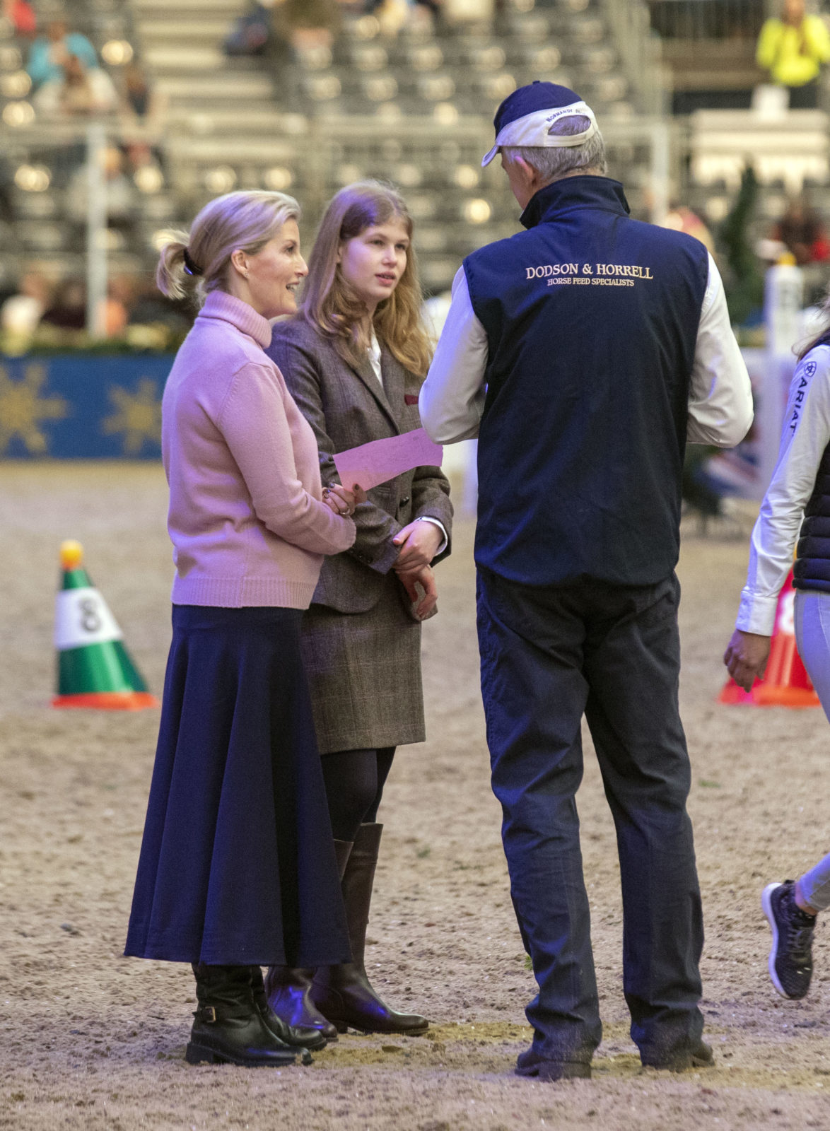 The Countess of Wessex and Lady Louise at the International Horse Show in London. 