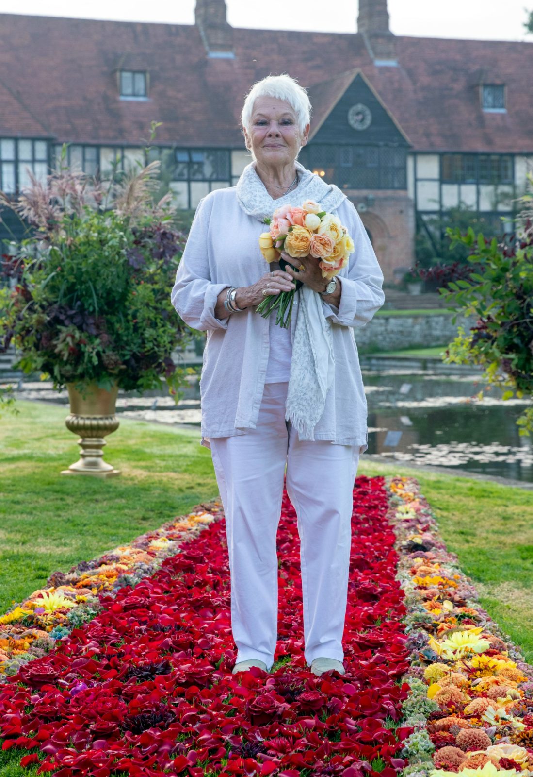 Judi Dench photographed at last year's RHS Garden Wisley Flower Show in the UK. 