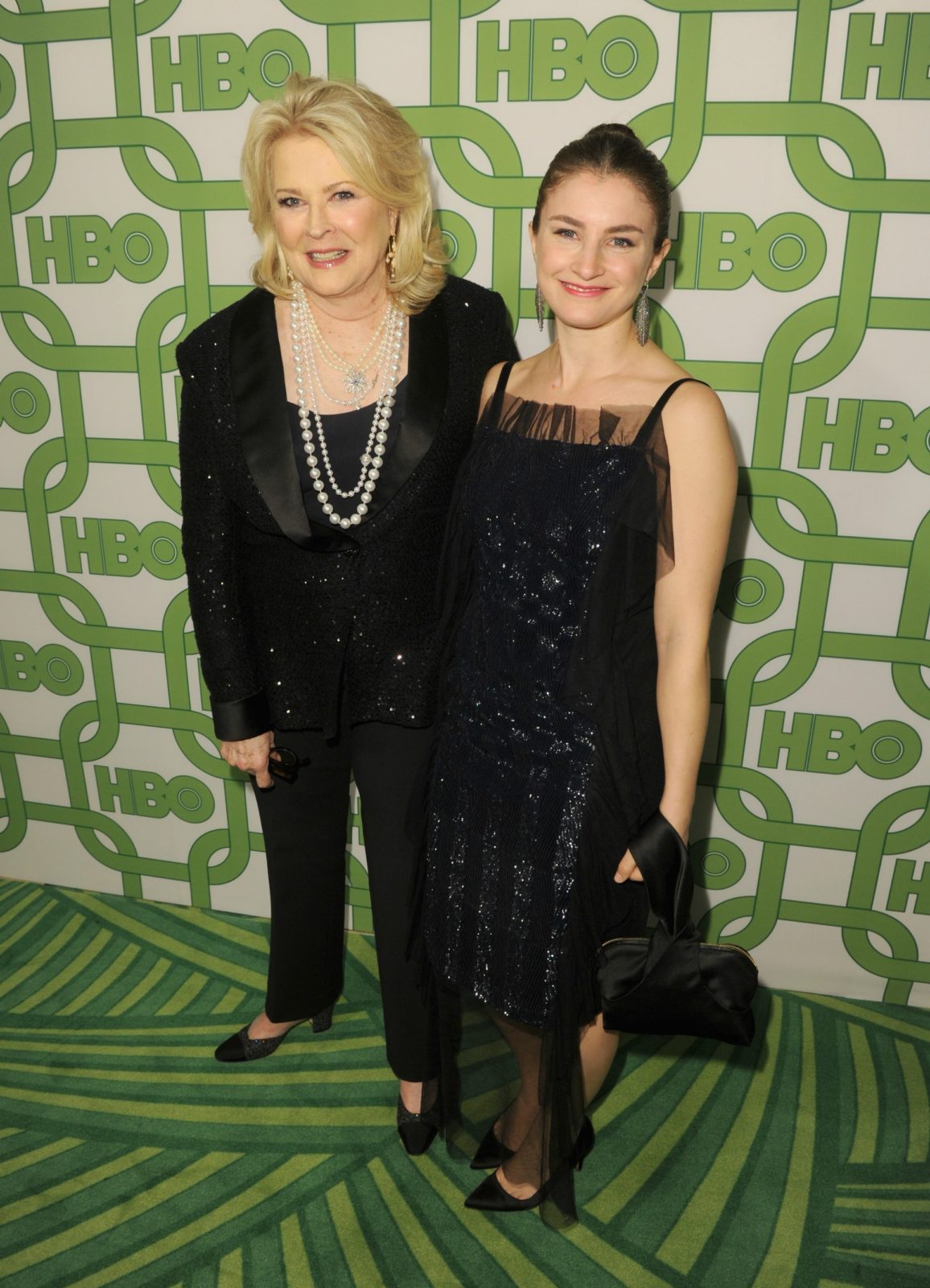 Candice Bergen dazzling onlookers in a chic suit as she posed alongside her daughter Chloe Malle. Source: Getty