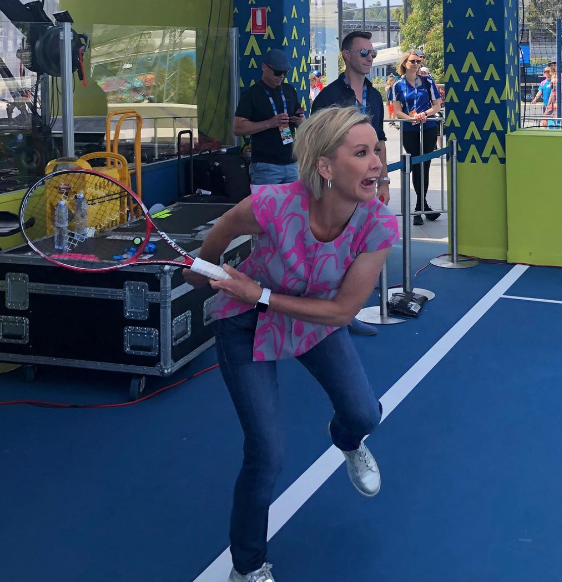 Deborah Knight got into the swing of things quickly. Source: Instagram/Deborah Knight.