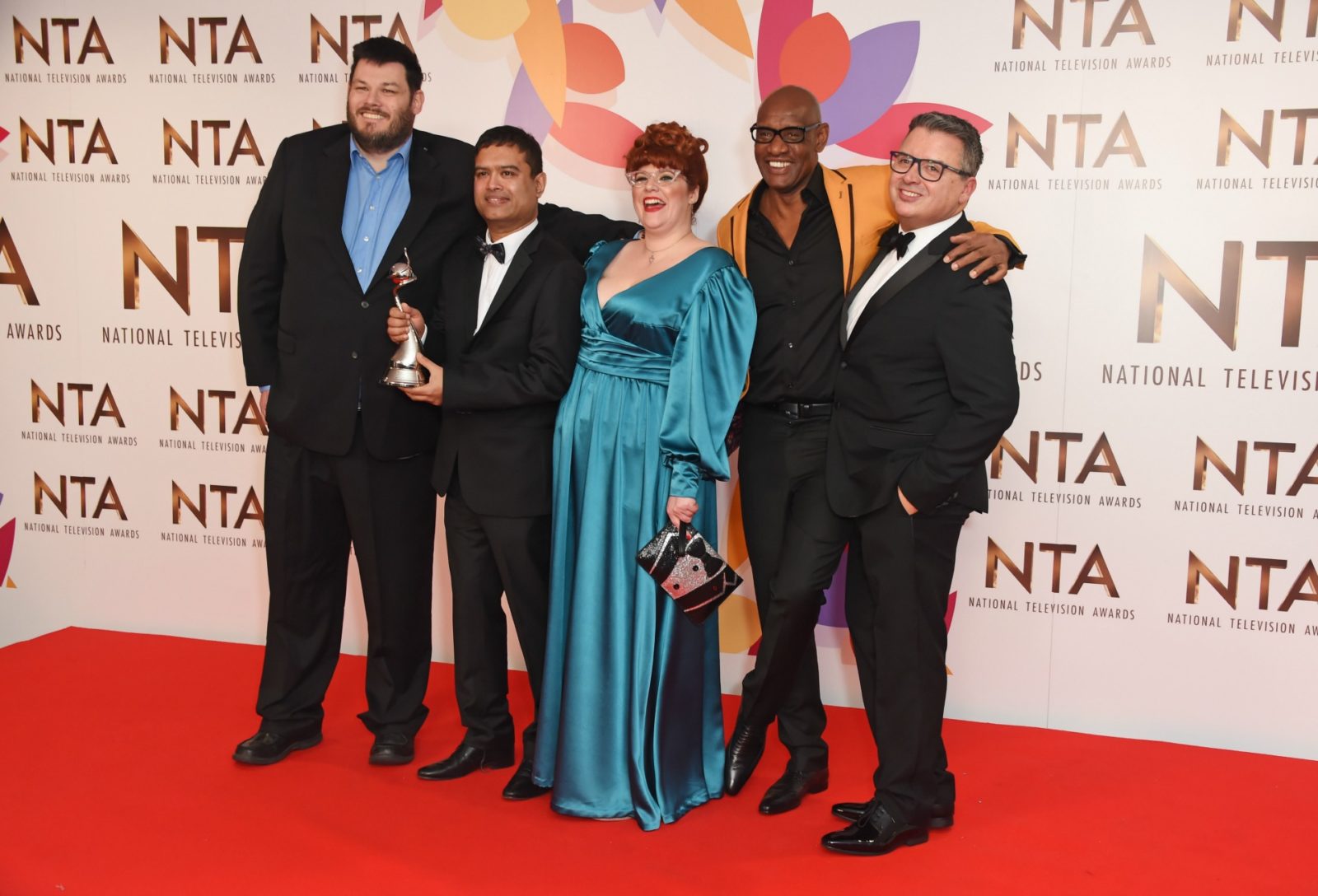 The Chase cast, Mark Labbett, Paul Sinha, Jenny-Ryan and Shaun Wallace (L-R), pulled out all the stops at the star-studded event. Source: Getty