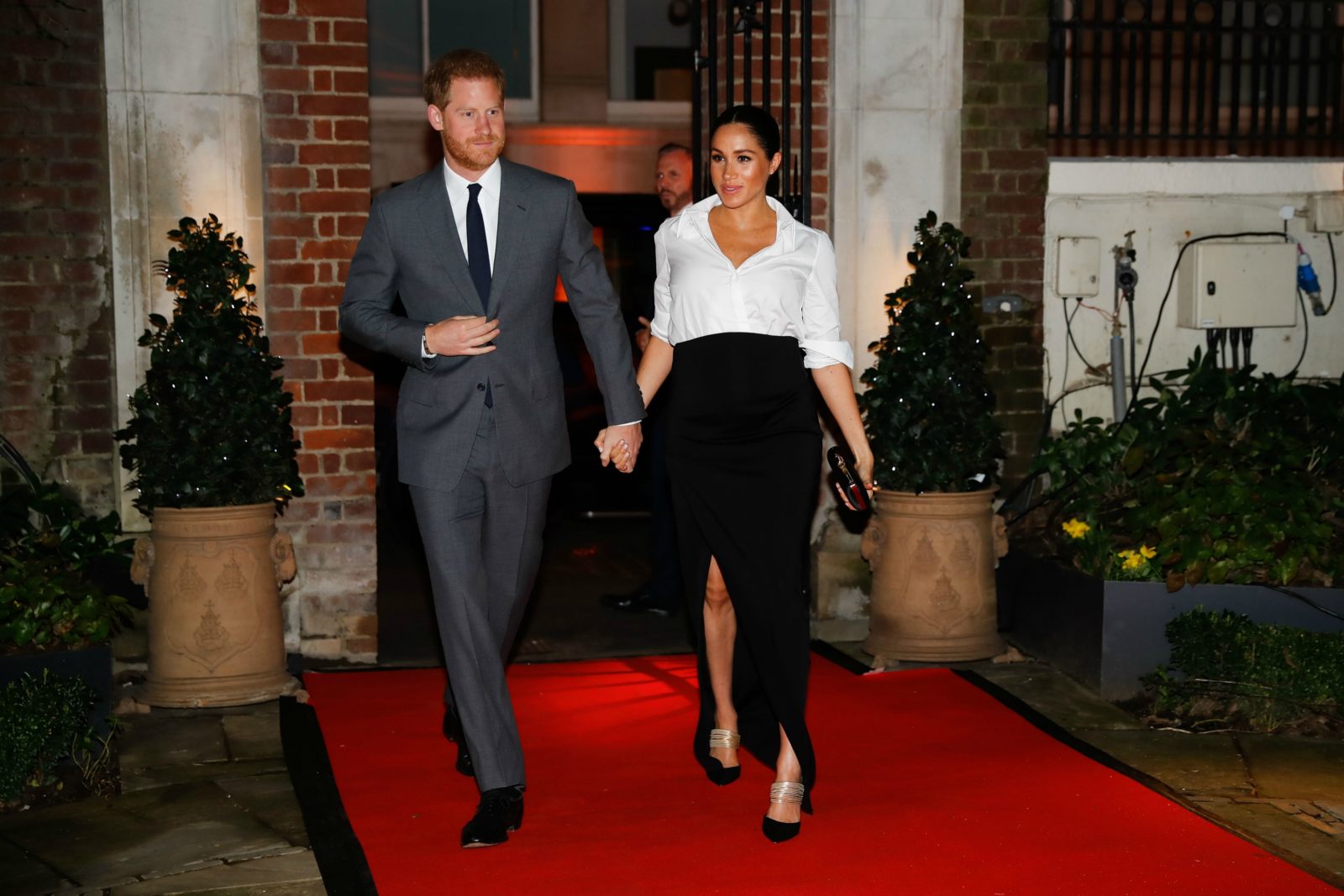 The couple stole the show on the red carpet. Source: Getty.