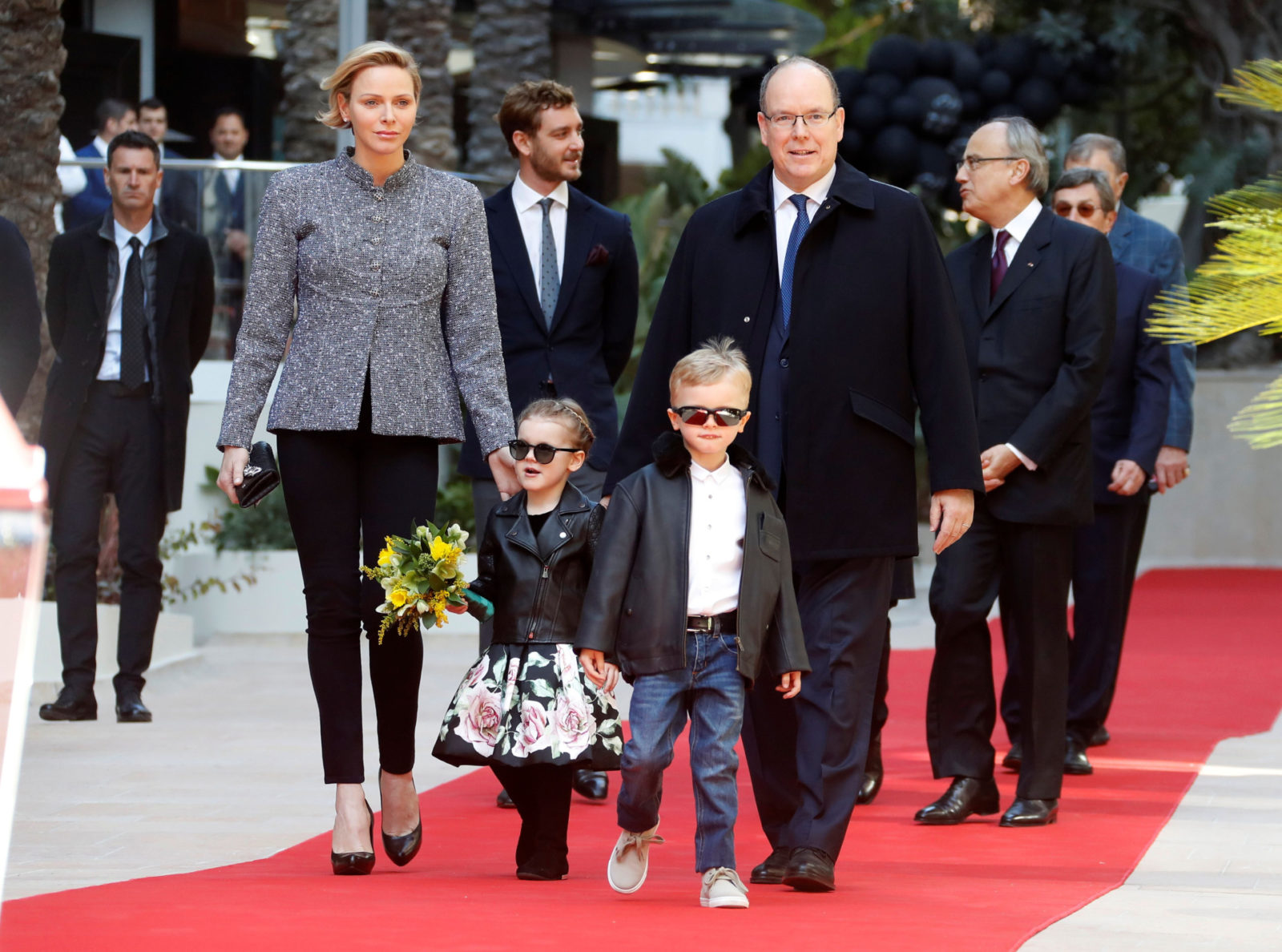 Prince Jacques and Princess Gabriella looked so adorable as they stepped out with parents Princess Charlene and Prince Albert last week. Source: Getty