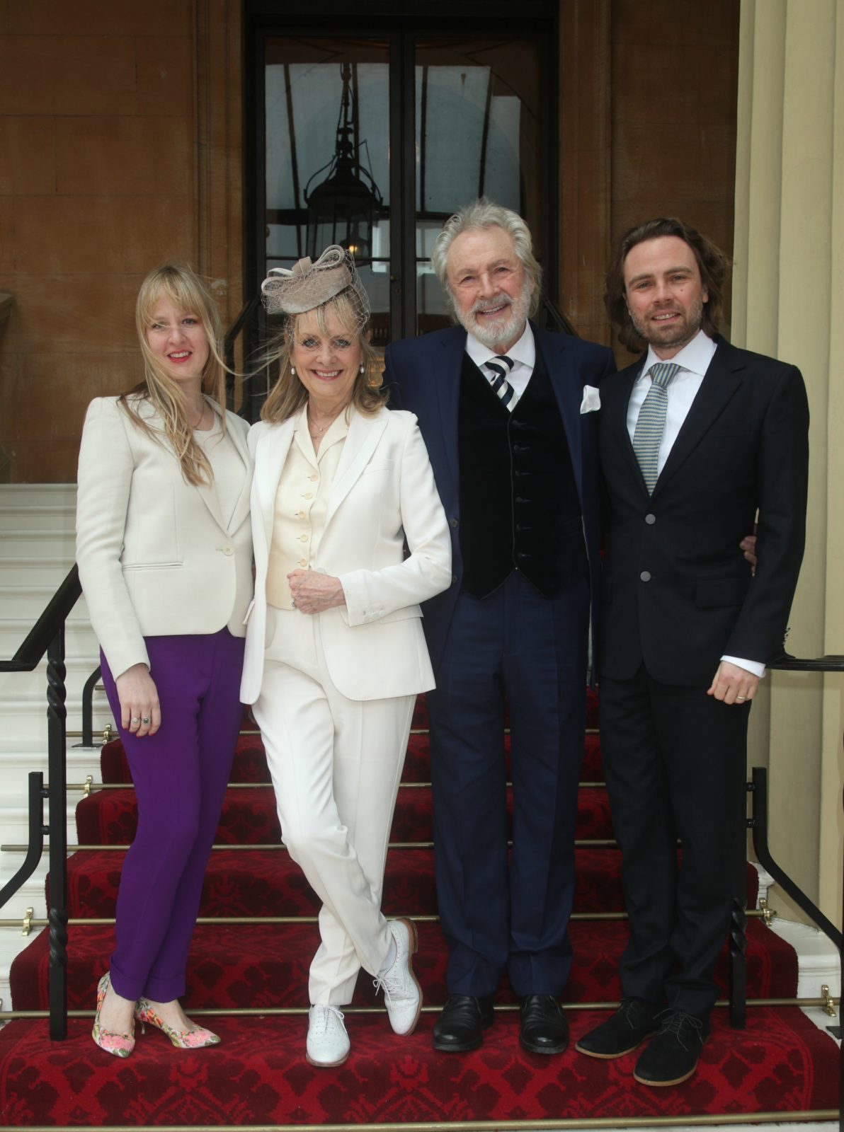 Twiggy was joined by her actor husband Leigh, son Jason and daughter Carly. Source: Getty