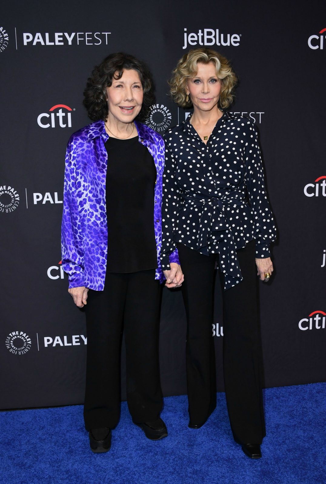 Jane looked every inch the star as she posed for photos at the event alongside her co-star Lily Tomlin. Source: Getty