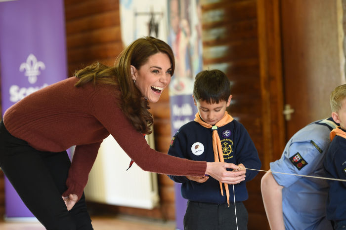 The Duchess of Cambridge revealed she'd love her children to join the Scouts. Source: Getty.