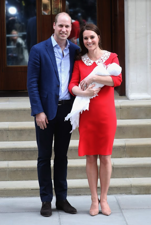 Prince William and Catherine welcomed all three of their children at the Lindo Wing. Source: Getty.