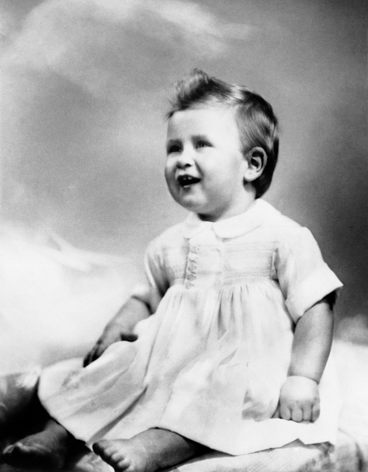 Prince Charles on his first birthday in 1949. Source: Getty.