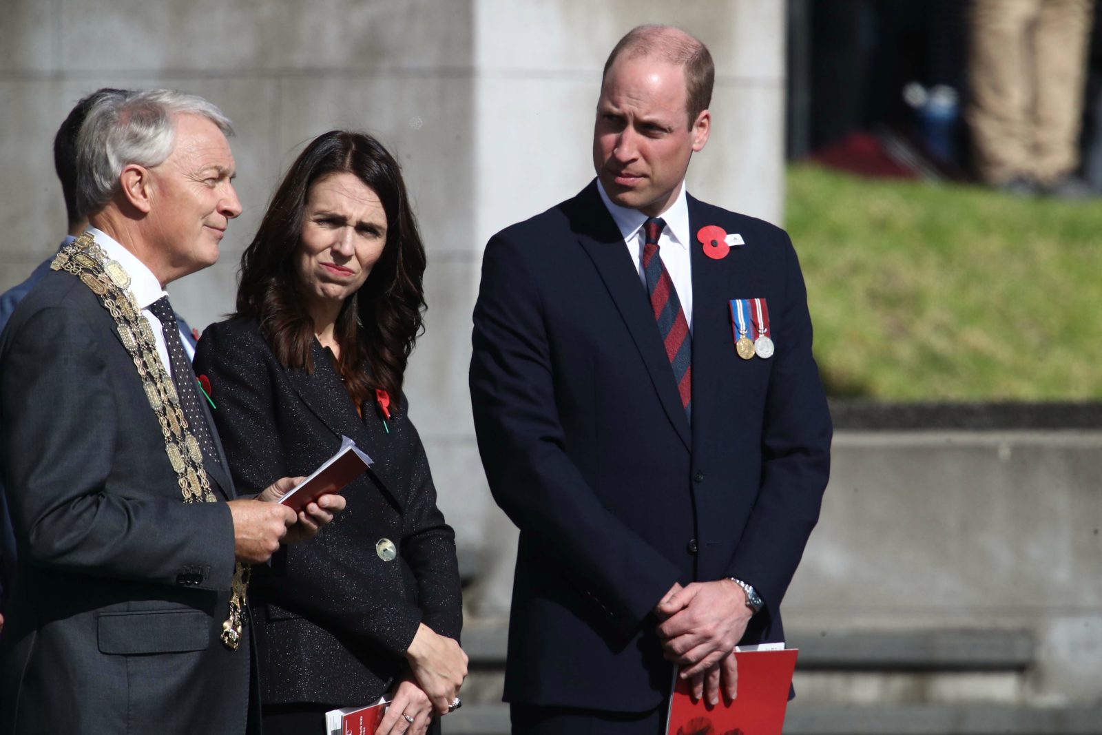 Prince William joined Jacinda Ardern in Auckland. Source: Getty.