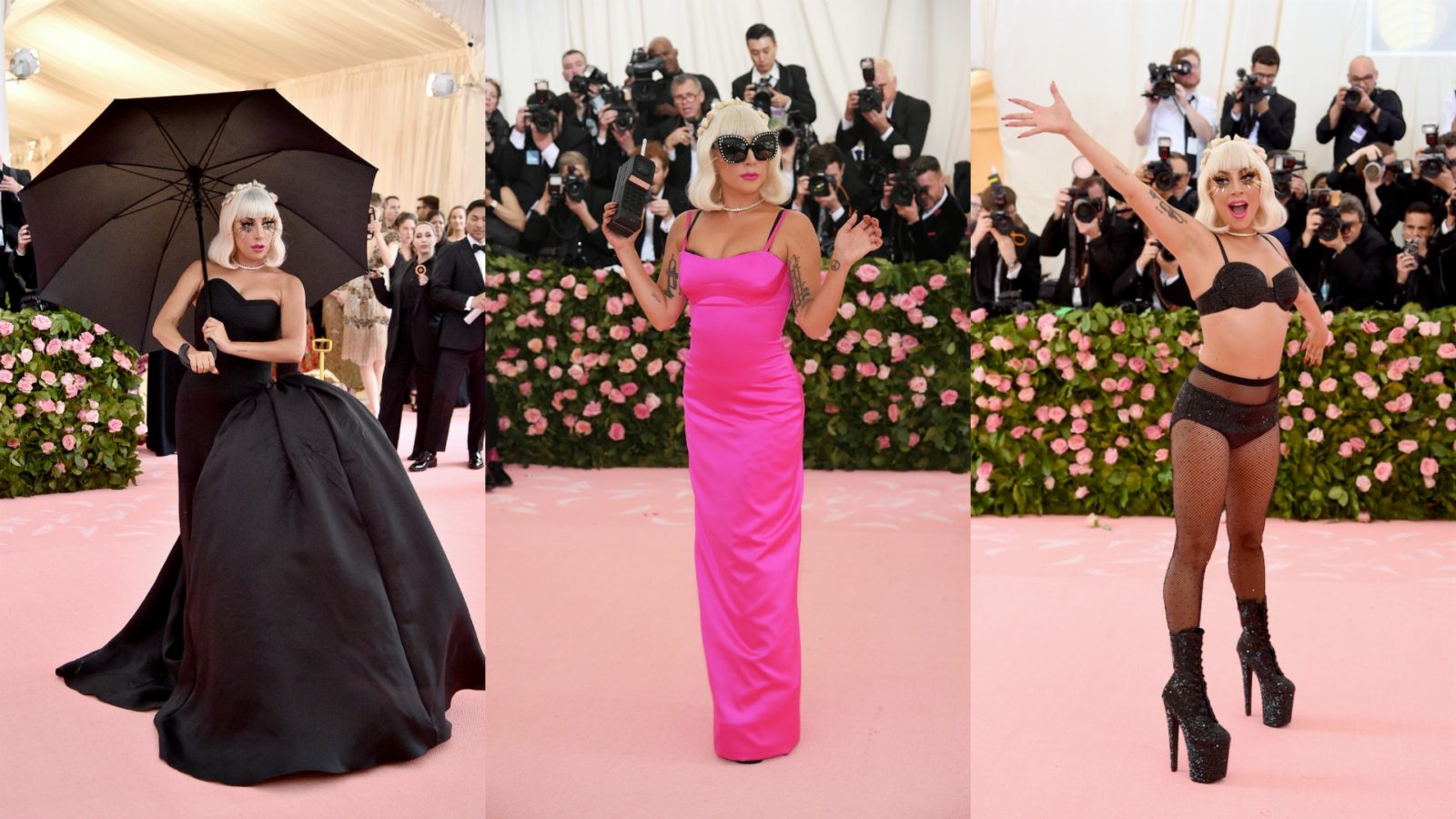 Lady Gaga did several outfit changes upon arrival at the Met Gala.