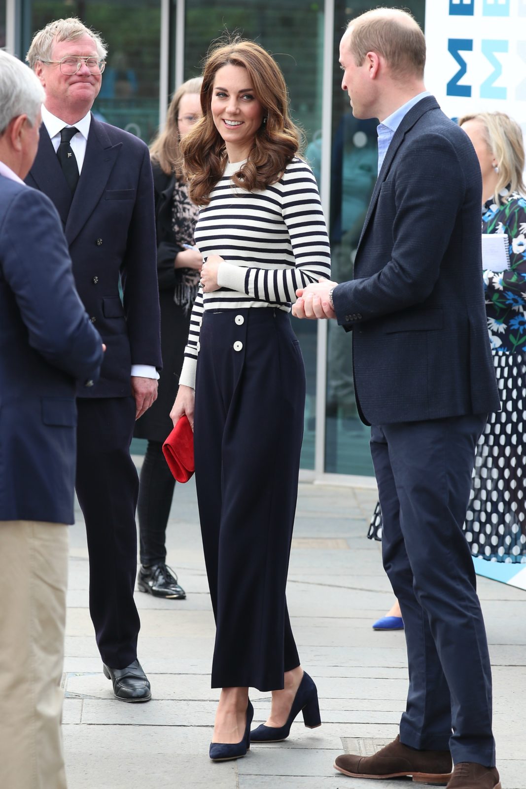 Catherine and William speaking at the launch of a new sailing race on Tuesday. Source: Getty