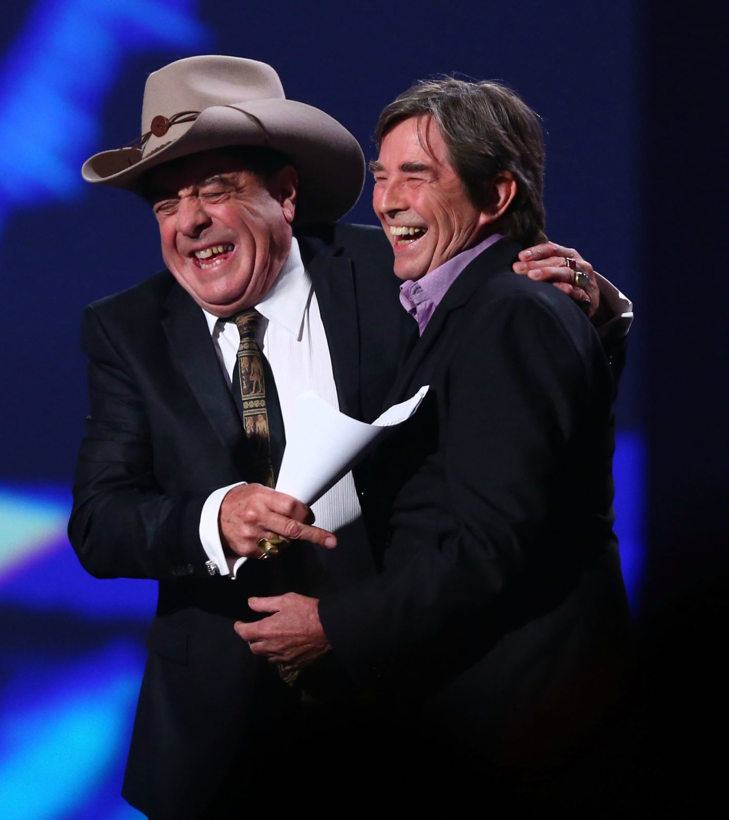 JPY and Molly Meldrum at the Annual ARIA Awards 2014. Source: Getty.