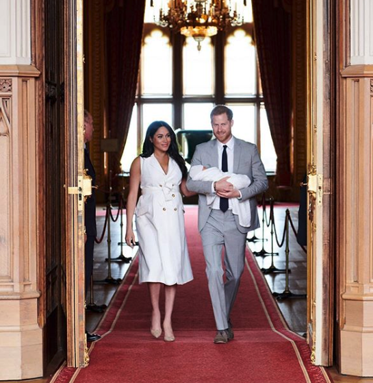 The Duke and Duchess of Sussex shared a first glimpse of Archie in Windsor Castle Source: Instagram/Sussex Royal.