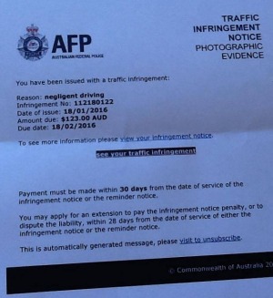 AFP scam email