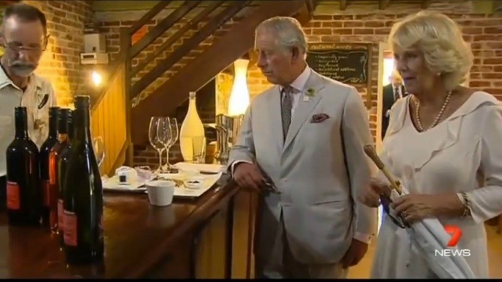 Charles and Camilla wine