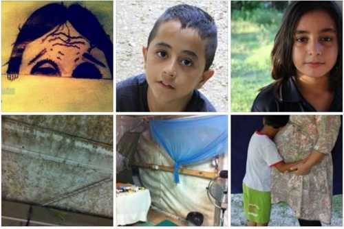 A compilation of some of the now deleted posts from the Facebook page; they include drawings, pictures of children and the conditions they are living in. 