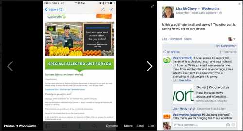 woolworths facebook screen shot